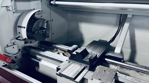 16"/23" x 50" Harrison #Alpha-400S, engine lathe, 10" 3-jaw chuck, 2.1" bore, D1-6, GE Fanuc 21iTA - Image 4