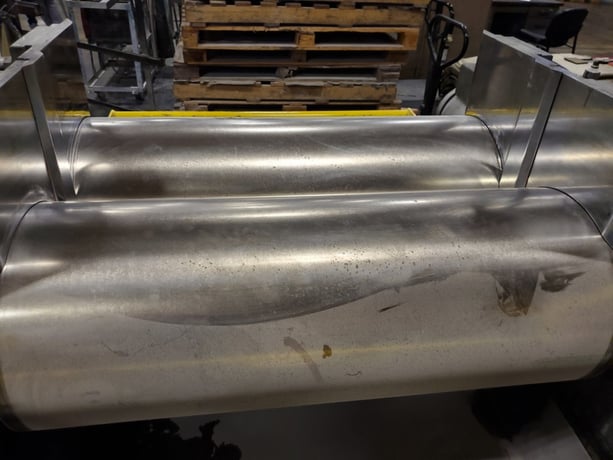 16" x 42" Kobe rubber mill, strip mill, 60 HP, 880 RPM, 460 VAC, Westinghouse starter - Image 1