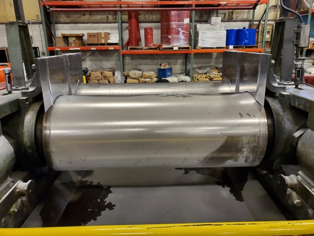 16" x 42" Kobe rubber mill, strip mill, 60 HP, 880 RPM, 460 VAC, Westinghouse starter - Image 7