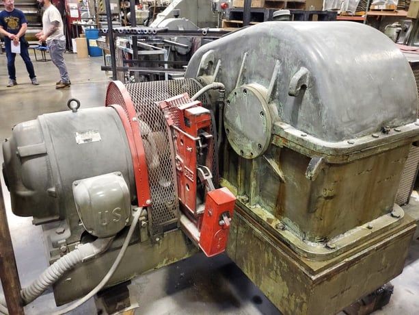 16" x 42" Kobe rubber mill, strip mill, 60 HP, 880 RPM, 460 VAC, Westinghouse starter - Image 8