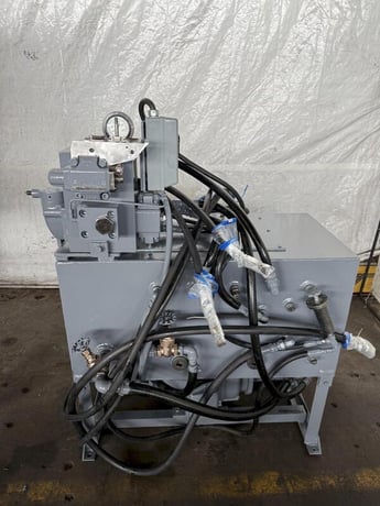 300 Ton, M & N, 4-post Hydraulic Hobbing Press, 6" stroke, 7" daylight - Image 9
