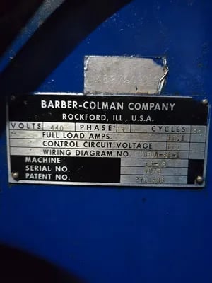Barber-Colman #16-16 Multicycle, 16" dia. capacity, dwell, downfeed, C-frame style, excellent - Image 8