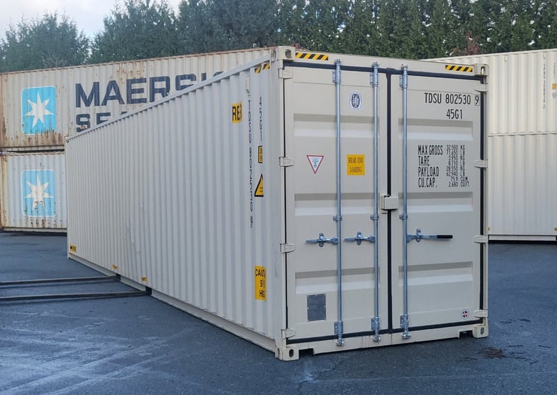 40' High cube double door container, #TDSU8025309, new / one trip - Image 6
