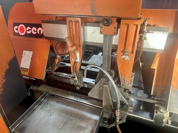 12" x 14" Cosen #C-300NC, automatic horizontal band saw, Taian PLC, 12" round, 5 HP, 328 FPM, 2010 - Image 4