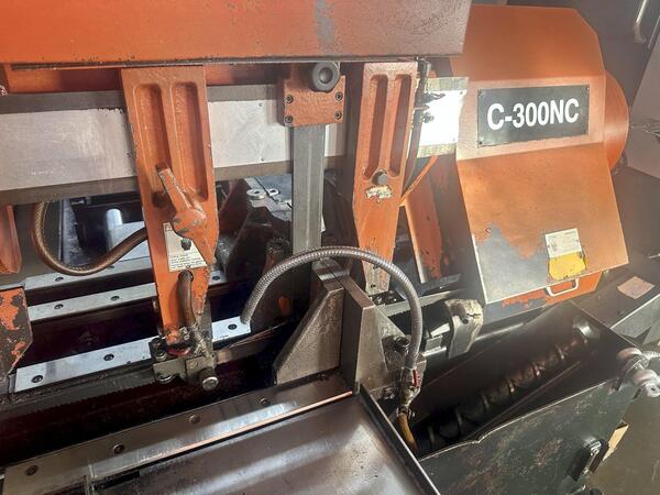 12" x 14" Cosen #C-300NC, automatic horizontal band saw, Taian PLC, 12" round, 5 HP, 328 FPM, 2010 - Image 5