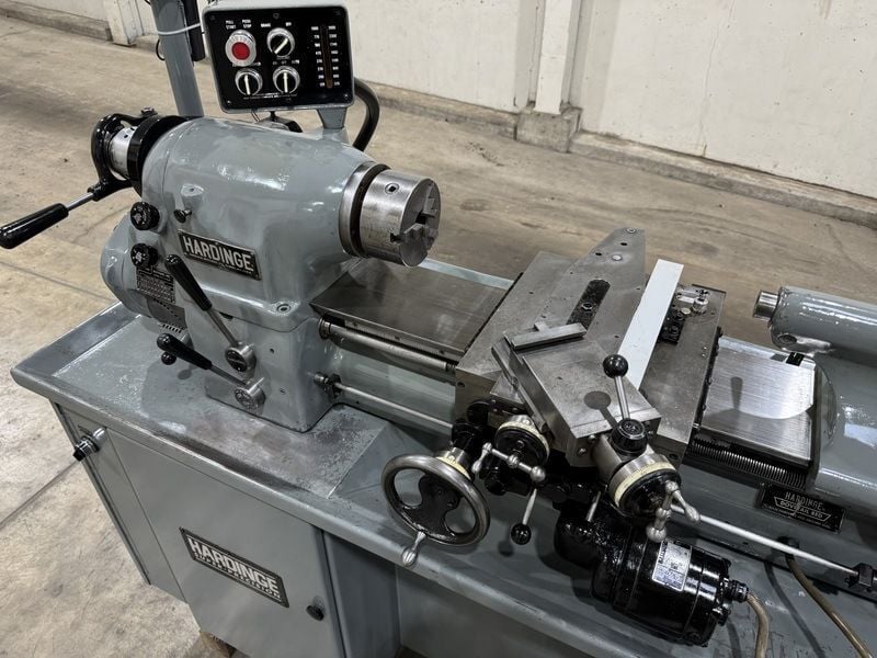 11" x 18" Hardinge #HLV-H, precision lathe, inch thread, taper, 5C collet, compound cross, 1993 - Image 3