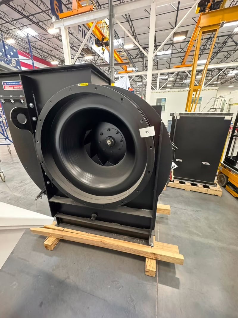 20000 cfm @ 30" S.P. Hastings dust collector, 125 HP, never installed, 2023 - Image 2