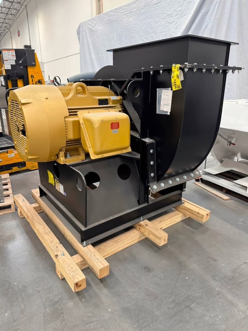20000 cfm @ 30" S.P. Hastings dust collector, 125 HP, never installed, 2023 - Image 7