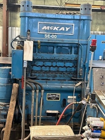 72" x .375" Cauffiel / McKay, Cut-To-Length line, 50000 lb., L to R, closed loop hydraulic system - Image 1