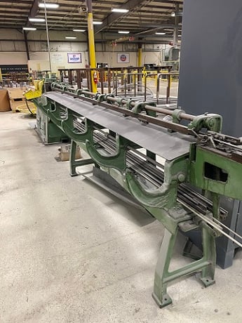1/4" Lewis #4F, straight & cut machine with 12' rack, 200 FPM - Image 2