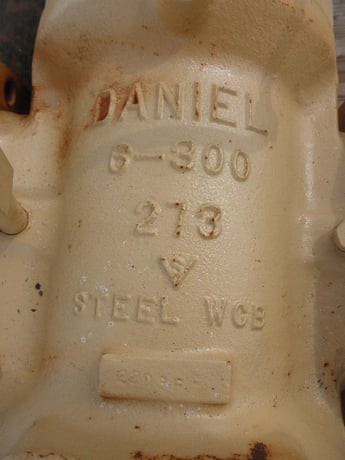 6" Danieli, Gate Valve, 300#, hand wheel, 300 psi - Image 2