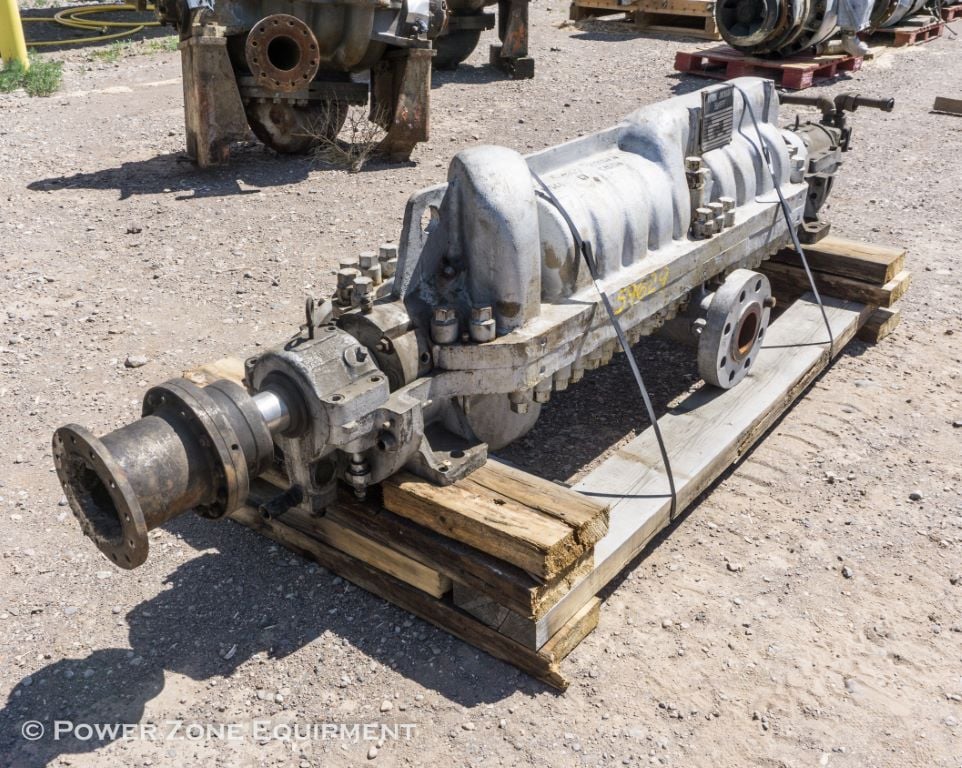 1190 GPM @ 3413' TDH, Byron-Jackson #4x6x9D-DVMX, Centrifugal Pump, Horz., 10-stage, 6" suction, 4" - Image 3