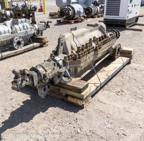 1190 GPM @ 3413' TDH, Byron-Jackson #4x6x9D-DVMX, Centrifugal Pump, Horz., 10-stage, 6" suction, 4" - Image 2