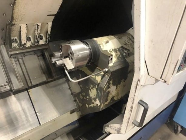 Mori Seiki #SL-25SY, CNC turing machine, MF-D6 controls, 20.4" swing, 10" chuck, 2.6" bar, 1994 - Image 3