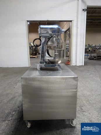 5 gallon Hobart #A-200, Mixer, Stainless Steel, 20 qt, .5 hp, 115V., bowl & beater, mounted on cabinet - Image 5