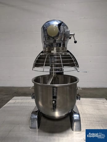5 gallon Hobart #A-200, Mixer, Stainless Steel, 20 qt, .5 hp, 115V., bowl & beater, mounted on cabinet - Image 6