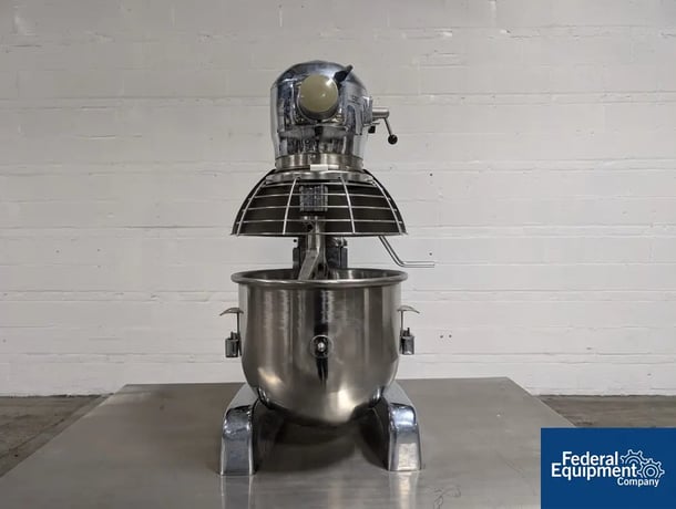 5 gallon Hobart #A-200, Mixer, Stainless Steel, 20 qt, .5 hp, 115V., bowl & beater, mounted on cabinet - Image 7