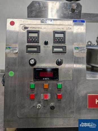 Key #KG5, High Shear Mixer, Stainless Steel, 1 liter bowl, side entering high speed chopper, on base, S/N - Image 6