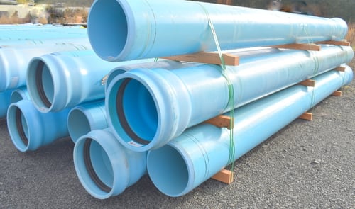PVC C900 Pipe, 16" - 20', 16 DR 18 EB, MFG. JM Eagle, Blue Brute, 53 pipes available - Image 5