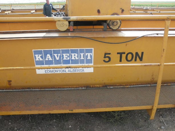 5 Ton, Kavertt, Overhead Bridge Crane, double span, top running, 52' work height, 32/10 FPM, 11/3.7 HP, 440 V - Image 10