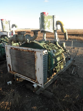 225 psi Joy #125-H, Skid Mounted Compressor, 1160 RPM - Image 1