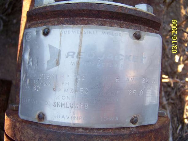 Red Jacket, Submersible Pump, 10-stage, 15 HP, 3450 RPM - Image 2