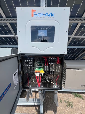 536 Watt SolarSet #28-OGP-15.01-26.6-2-F, Off-Grid Solar System, 28-Panel, 15.01 kW total Power, 48.4' L x - Image 4