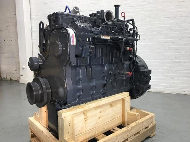 179 --255 HP Komatsu SAA6D114E-3, Complete Diesel Engine, Rebuilt - Image 1