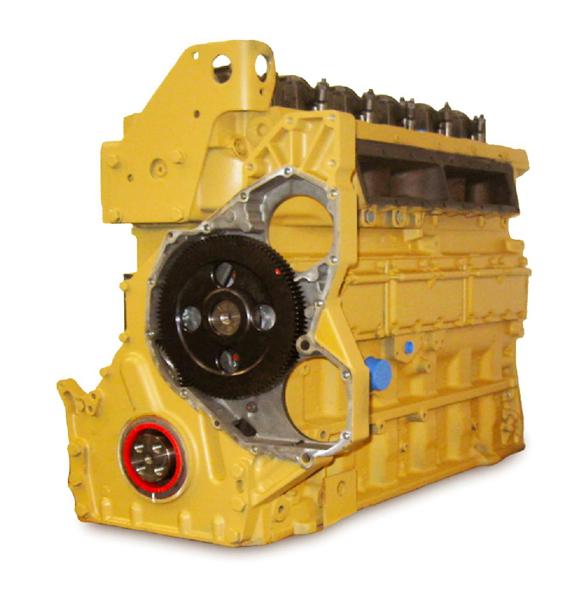 Caterpillar C-7, Long Block Diesel Truck Engine, Rebuilt - Image 1
