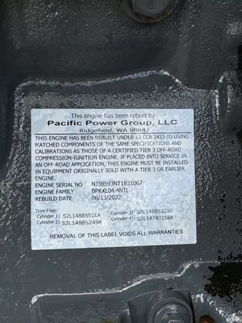 Perkins 1104D-44T, Complete Diesel Engine, Rebuilt - Image 2