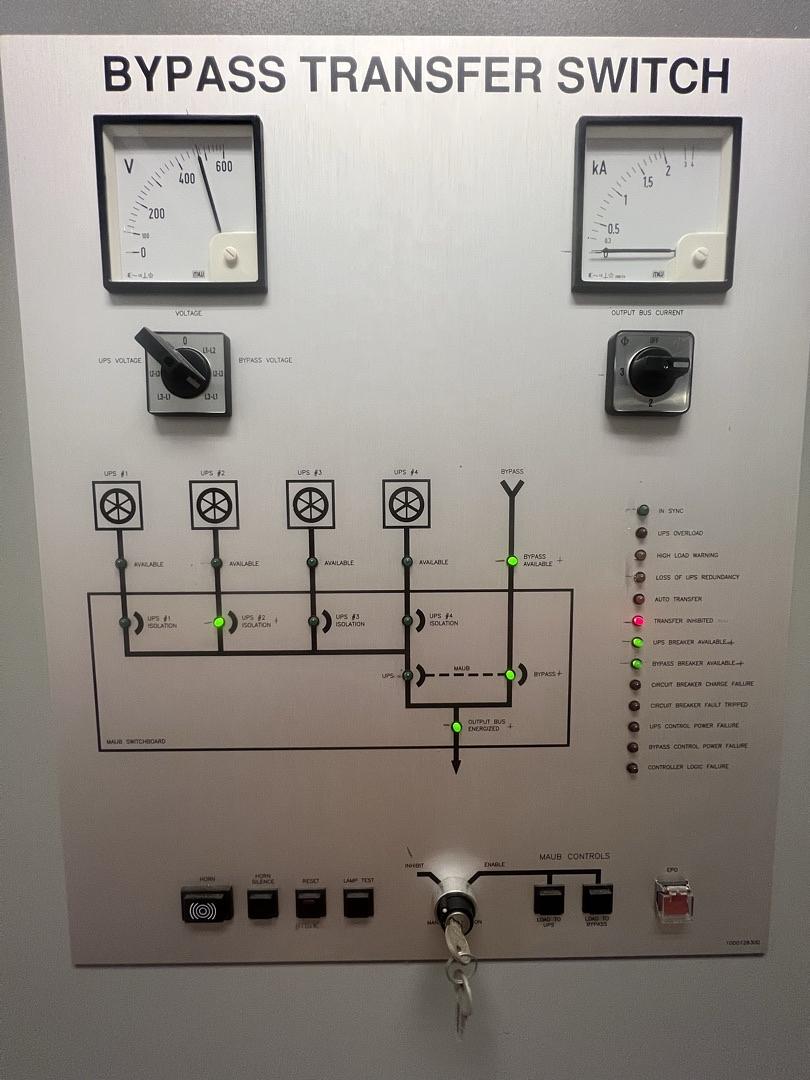 10 Amp. Piller Bypass Transfer Switch, S/N 5935 MAUB - Image 2
