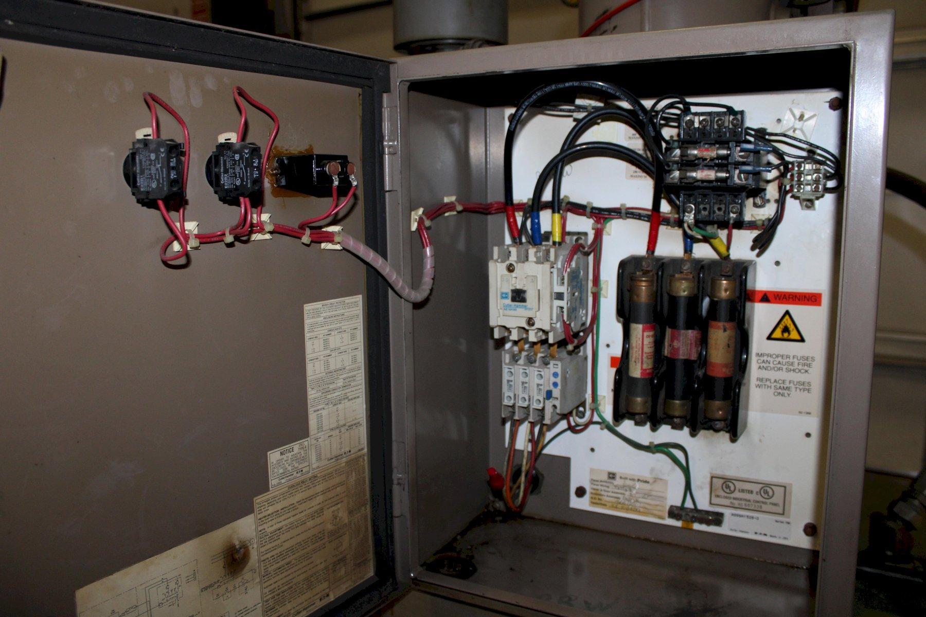 20 HP Leroi, rotary screw air compressor, 85 cfm @ 200 psi, 120 gallon surge tank - Image 8