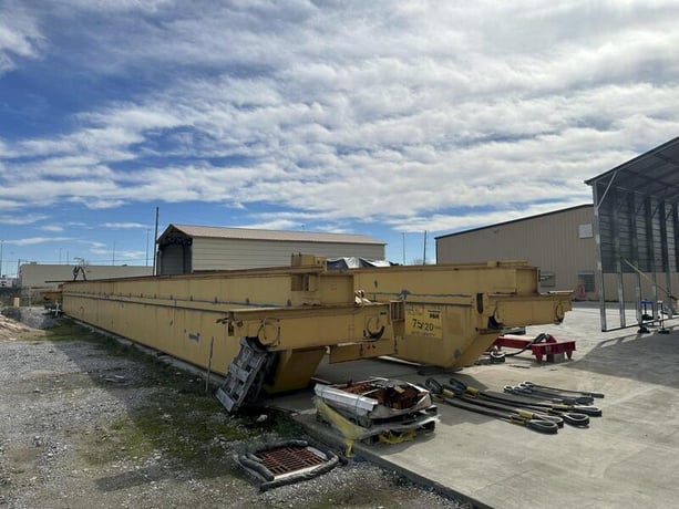 75 Ton, P & H Crane Girders with end trucks, 103' 6" span, 200 FPM, Class D, 1993 - Image 1