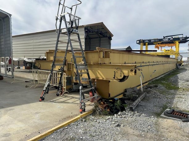 75 Ton, P & H Crane Girders with end trucks, 103' 6" span, 200 FPM, Class D, 1993 - Image 6