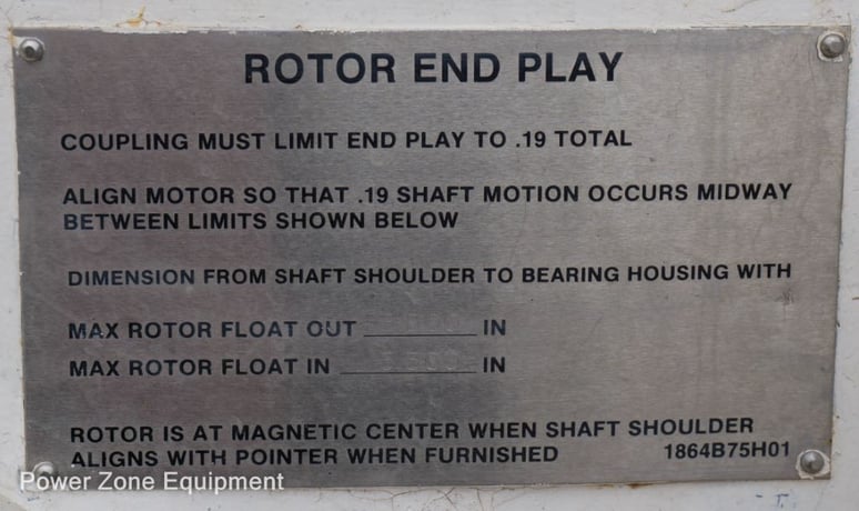 2000 HP 3539 RPM Westinghouse, Frame 4512, TEFV, 1.15 service factor, 4000 Volts - Image 5