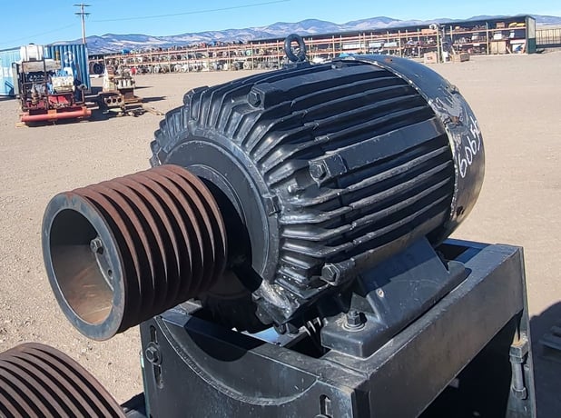 75 HP 1200 RPM U.S. Motors, Frame 405T TB, TEFC, 1.15 service factor, 460 Volts, w/motor, pump, fluid end on - Image 3