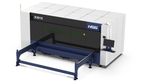 HSG #X3015-3, fiber laser 3000 watts, 5' x 10' table, dust collector, chiller, new - Image 1