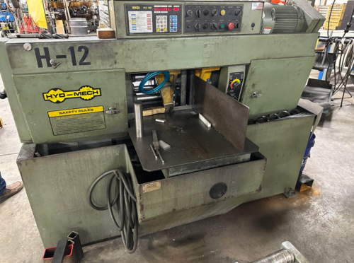 12" x 12" Hyd-Mech #H-12, automatic horizontal bandsaw, 13' 6" x 1" x 0.035" blade, automatic infeed system - Image 2