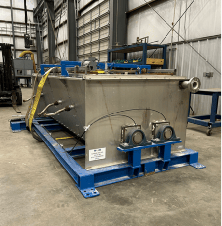 Met-Chem, paddle/ribbon sludge dryer, 20 cu.ft., Stainless Steel, jacketed trough, 2023 - Image 2