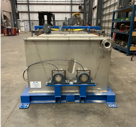 Met-Chem, paddle/ribbon sludge dryer, 20 cu.ft., Stainless Steel, jacketed trough, 2023 - Image 3