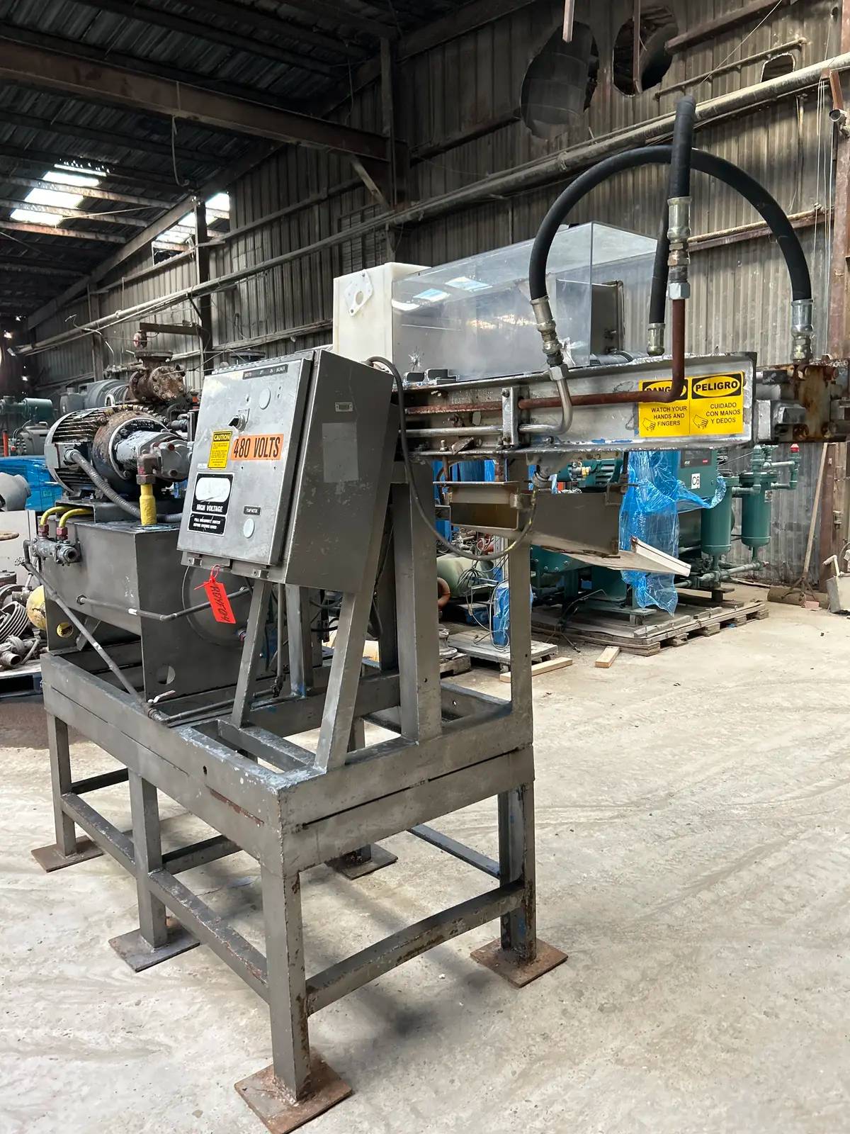 Turbo Vogt #BP360, ice block press, 20 HP, 1750 RPM, 230/460 V., 3-phase, Fr.256T, 2024 - Image 7
