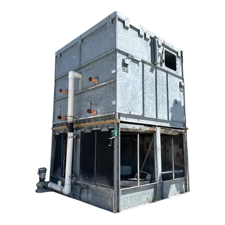 470 Ton, Imeco #IDC-1880-4, evaporative condenser, 2 motors, 1 tower units, 79525 cfm, 300 psi, 715 GPM, 2001 - Image 2