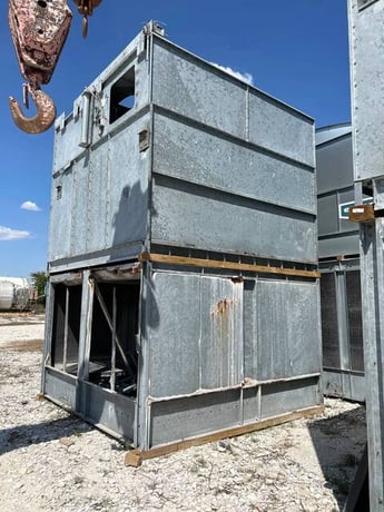 470 Ton, Imeco #IDC-1880-4, evaporative condenser, 2 motors, 1 tower units, 79525 cfm, 300 psi, 715 GPM, 2001 - Image 5