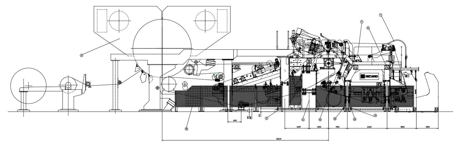 Recard #Crescent former tissue machine, 65 TPD - Image 9