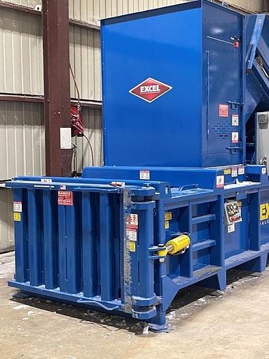 Excel #EX-63, horizontal full eject baler with conveyor, 20 HP power unit, dual 6" cylinders, 2023 - Image 3