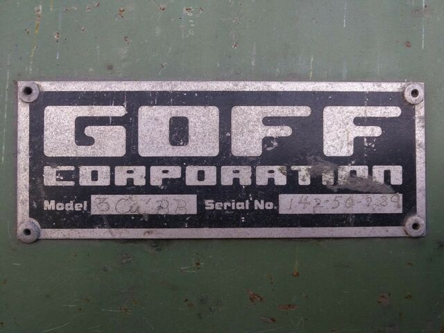 3 cu.ft. Goff #3BB, tumble blaster, 24" barrel head diameter, 31" intenal width - Image 8