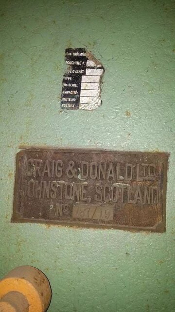 4" x 4" x 1/2" Craig & Donald, ironworker, 70 ton, 18" gap throat, 1.5" round & squaring bar shear, 9" x 3/4" - Image 3