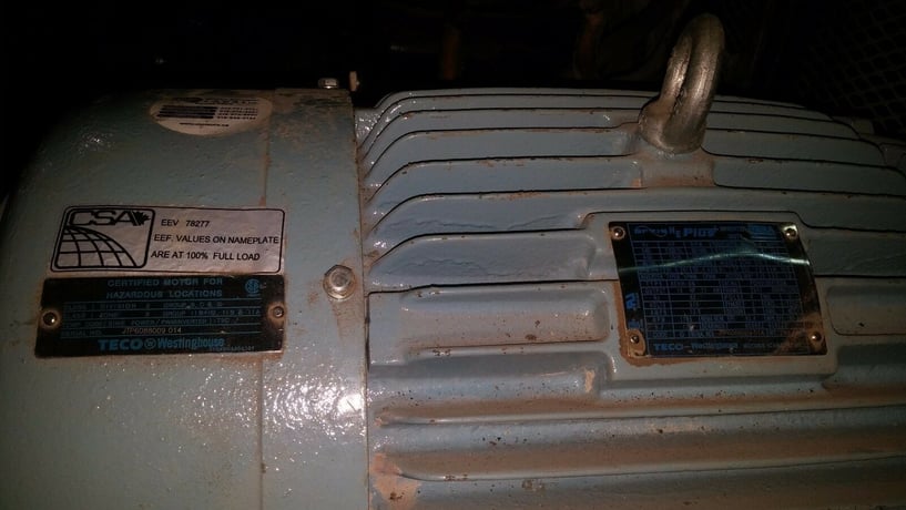 15 HP Industrial Air Compressor, 60 cfm @ 175 psi, 15 HP Teco Westinghouse motor, 2-stage, 120 gallon hor. - Image 2