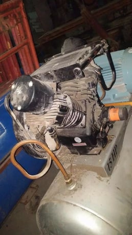 15 HP Industrial Air Compressor, 60 cfm @ 175 psi, 15 HP Teco Westinghouse motor, 2-stage, 120 gallon hor. - Image 4