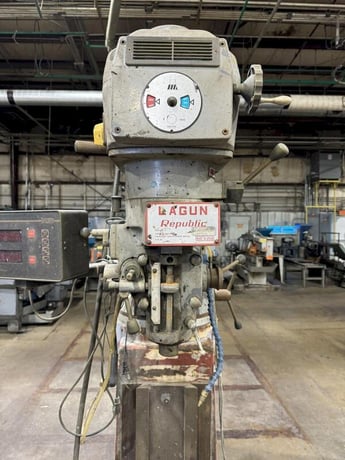 Lagun #FTV-2, vertical turret mill, 33" X, 16" Y, 16" Z, 55 - 4250 RPM, S/N 840010597 - Image 6